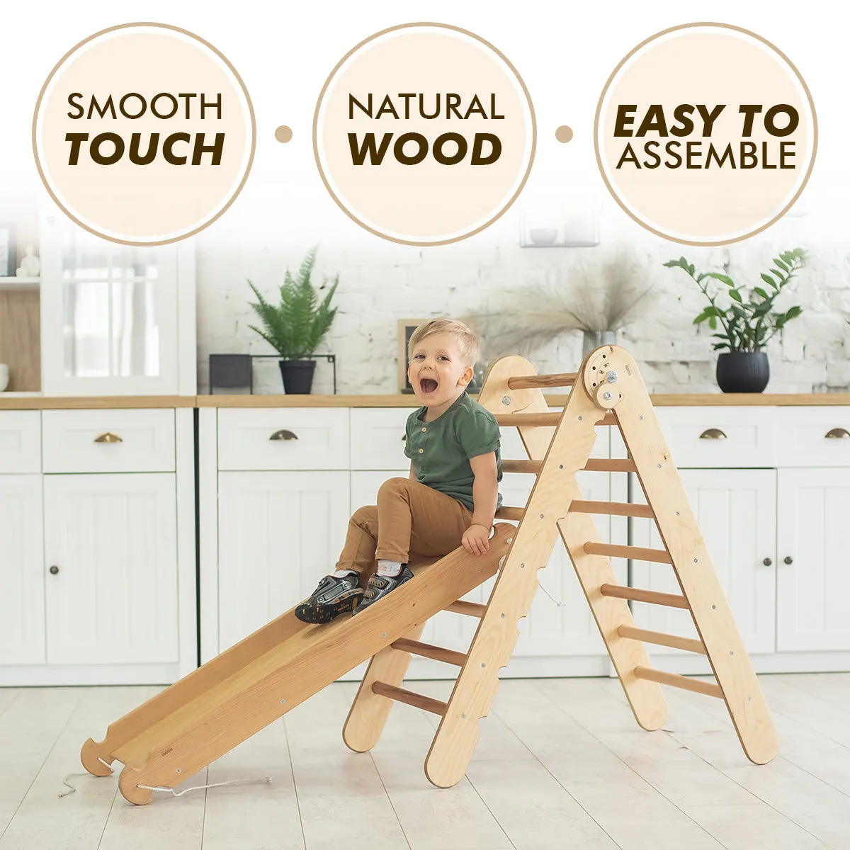 4in1 Montessori Climbing Set– Beige