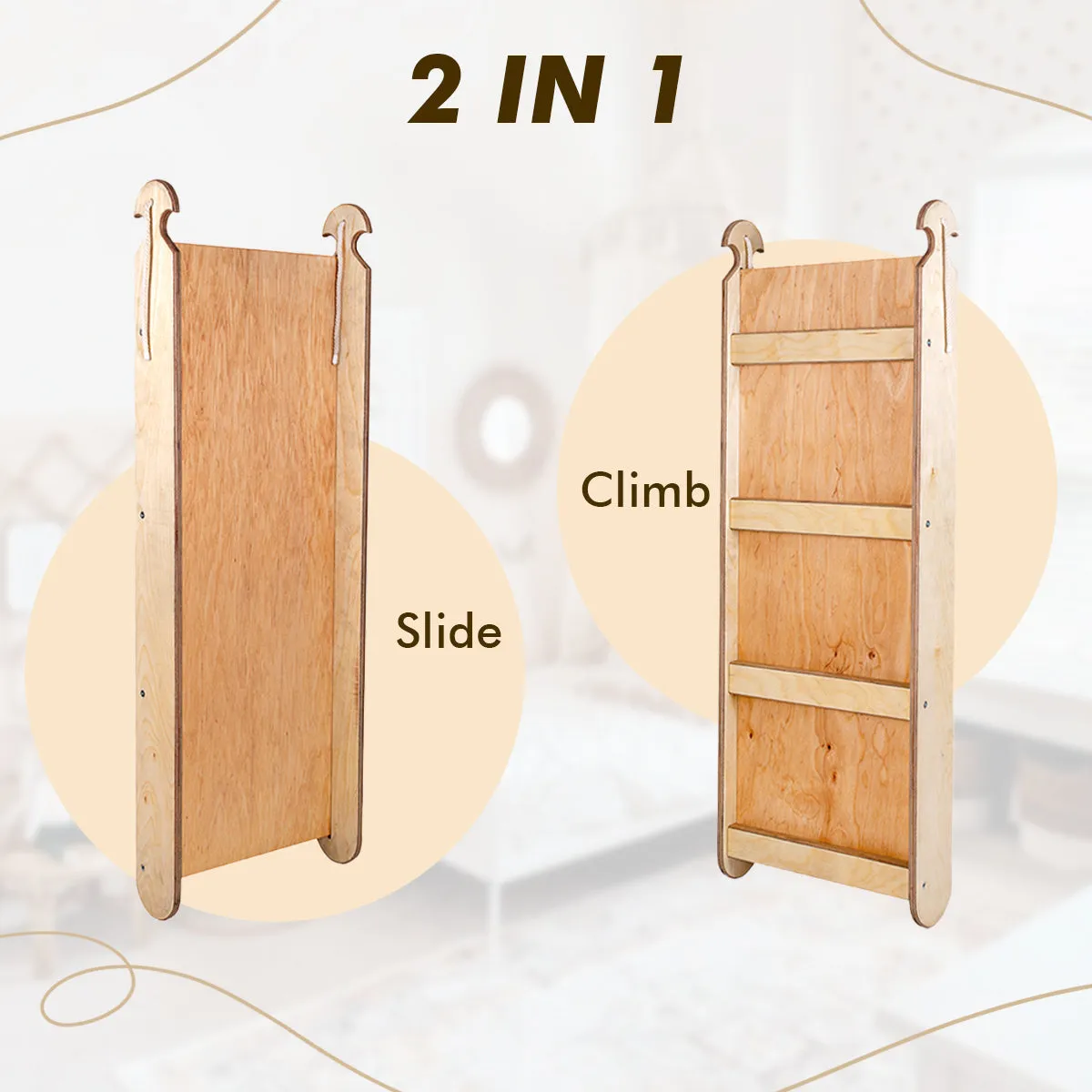 4in1 Montessori Climbing Set– Beige