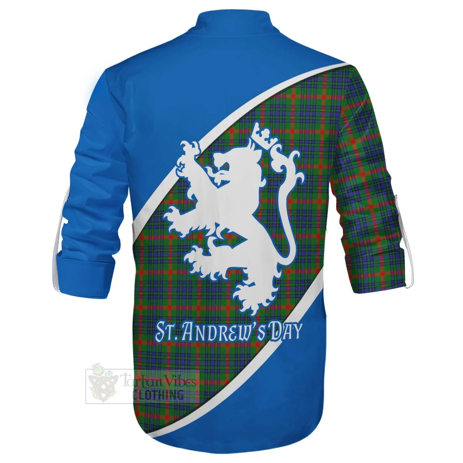 Aiton Family Crest Tartan Ghillie Kilt Shirt Celebrate Saint Andrew's Day in Style