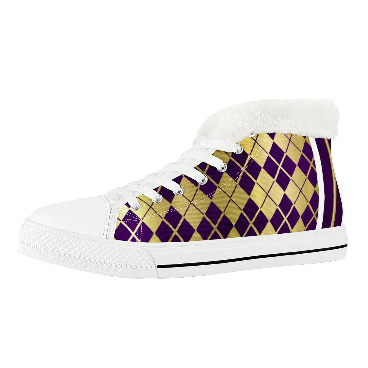 ARLEQUIN GRAPE Unisex Canvas Shoes