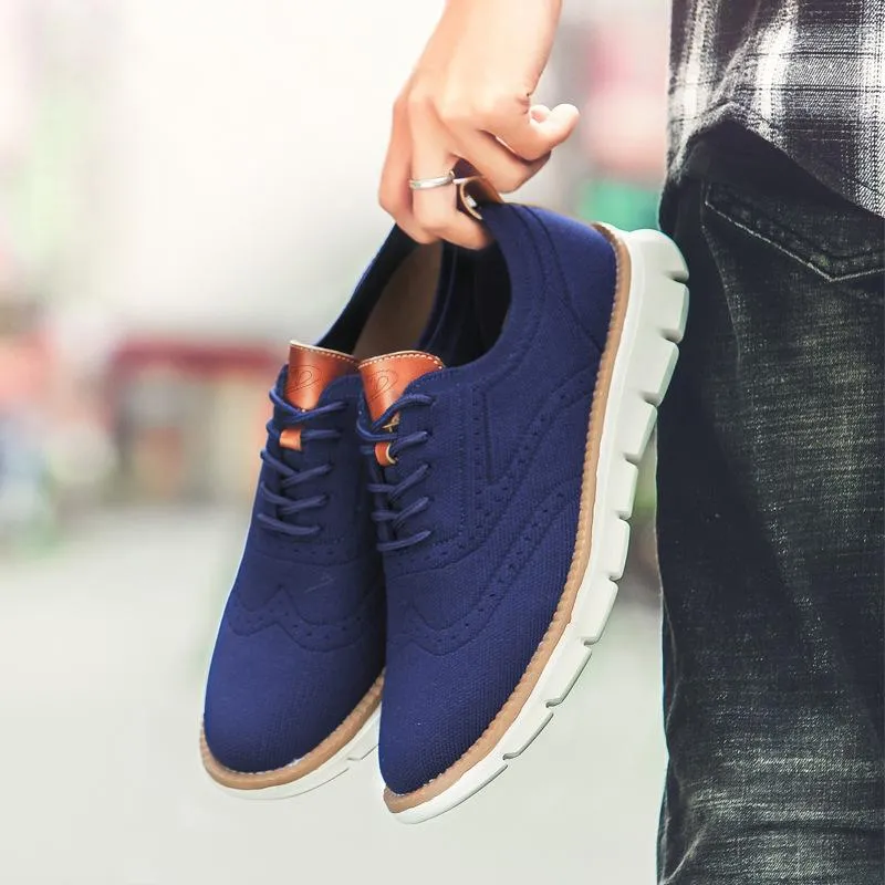 Autumn Comfy breathable Orthopedic Oxford Sneakers For Wide Feet