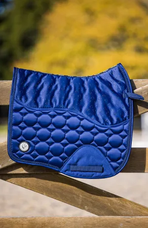 BARE Luxe Sport Saddle Pad - Dressage Cut - Blue