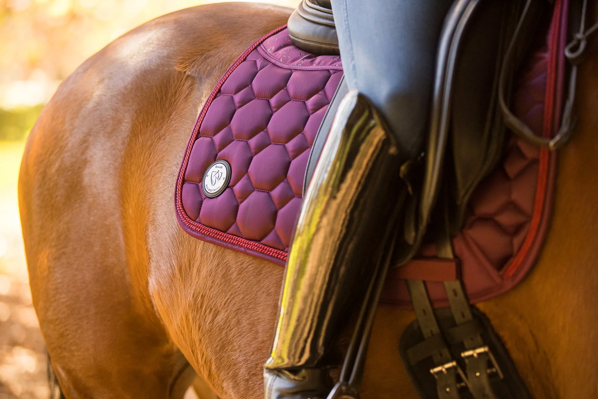 BARE Luxe Sport Saddle Pad - Dressage Cut - Ruby