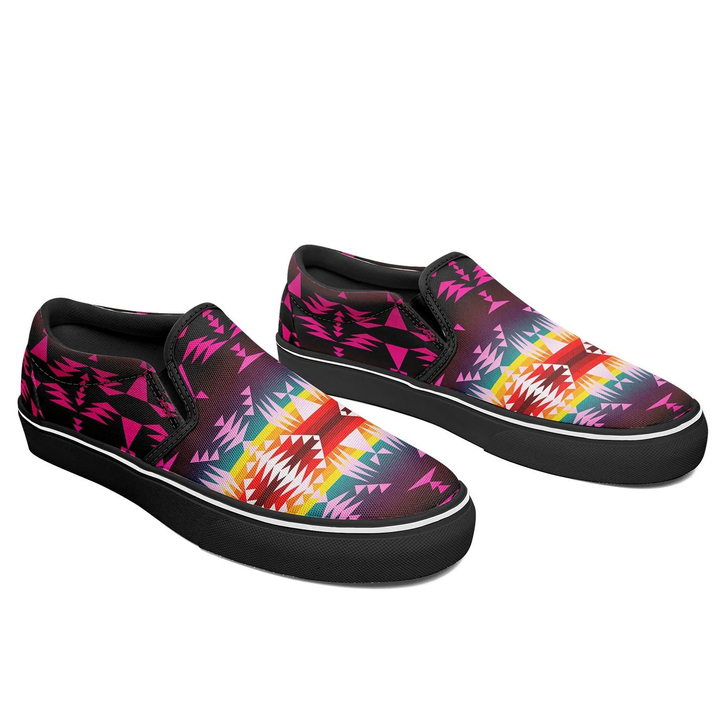 Between the Appalachian Mountains Otoyimm Kid's Canvas Slip On Shoes