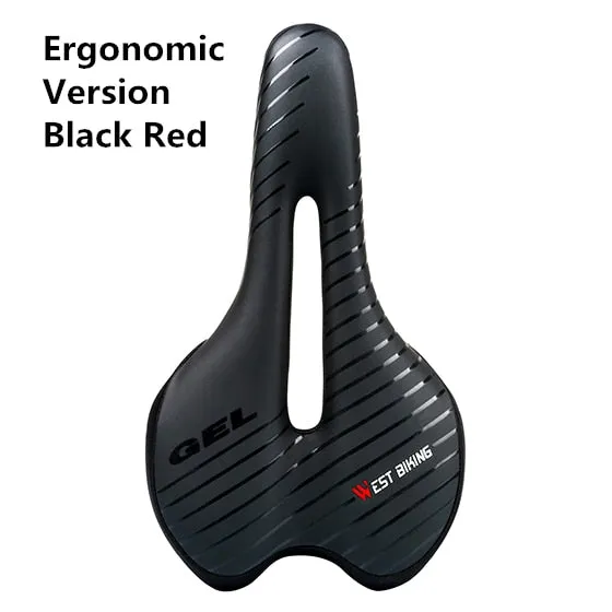 Bicycle Saddle with Tail Light Thicken Widen MTB Bike Saddles Soft Comfortable Bike Hollow Cycling Bicycle Saddle