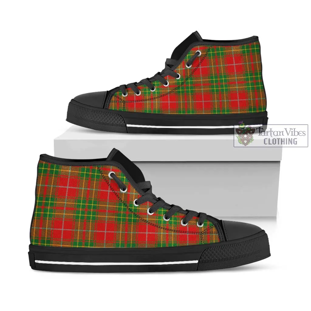 Burnett Tartan High Top Shoes