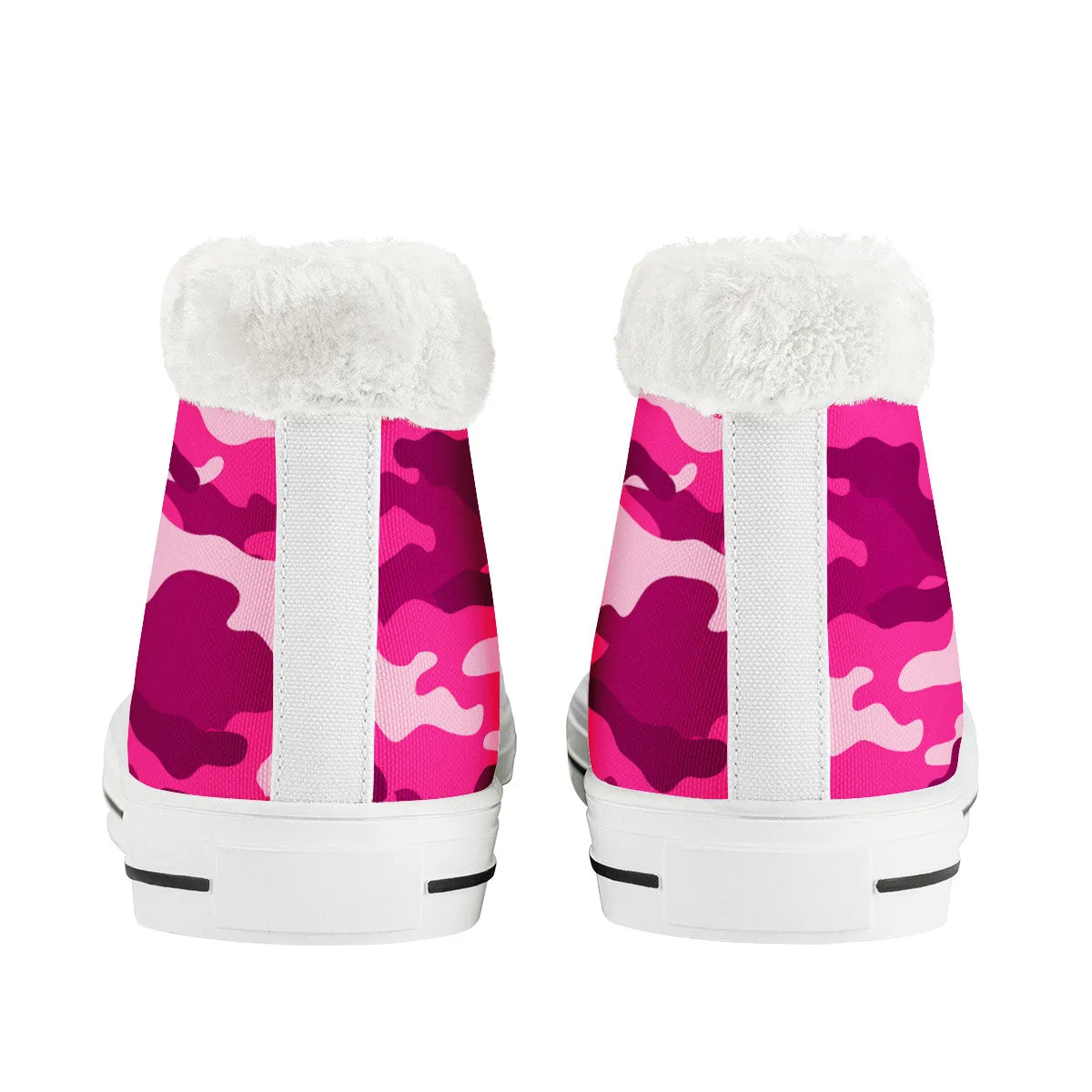 CAMOUFLAGE PINKISH WINTER CANVAS SHOES