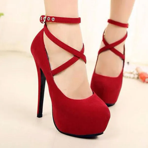 Cheap Suede High Heel Pumps