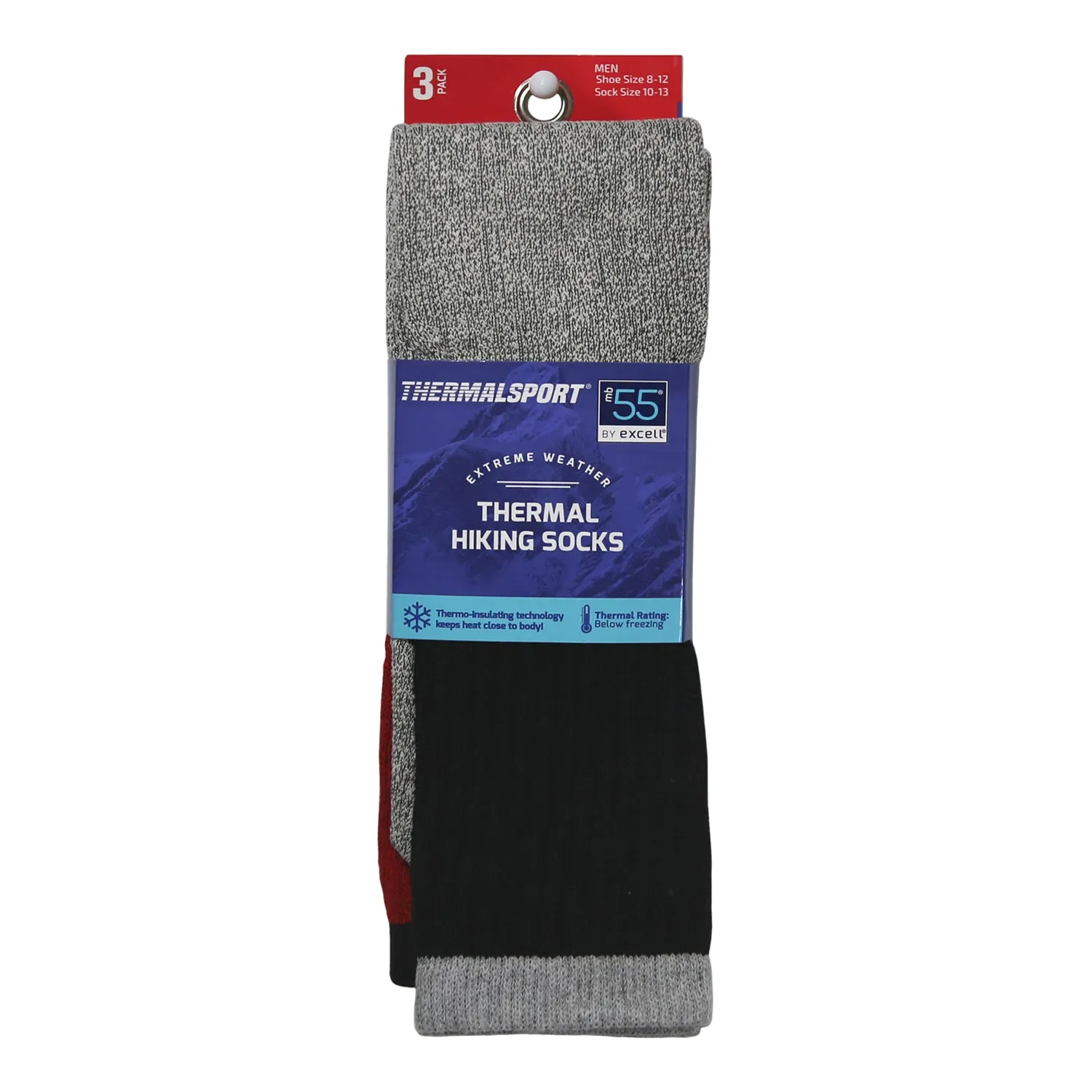 Cotton Hiking Thermal Tube Men's Socks, Size 10-13