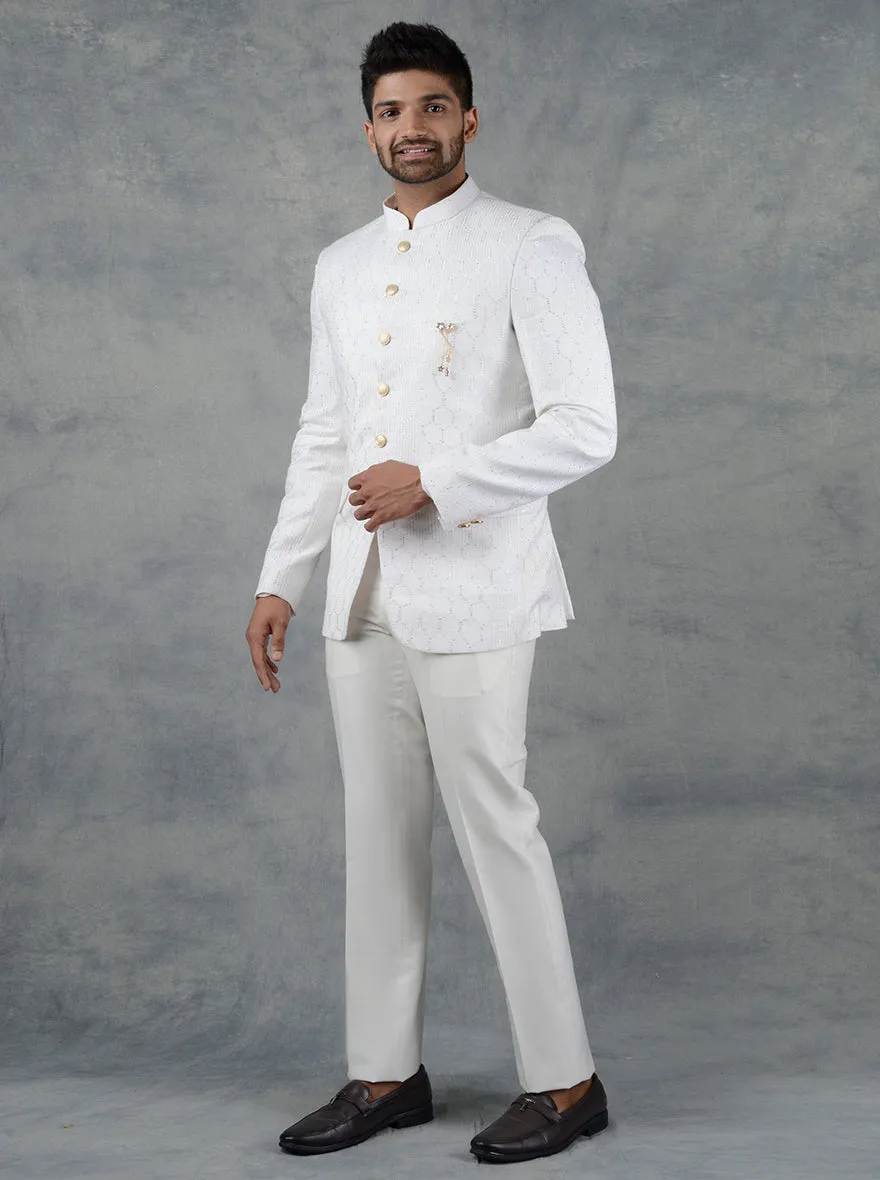 Cream Jodhpuri Suit | JadeBlue