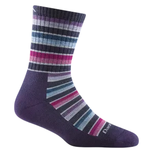 Darn Tough - Women's Decade Stripe Micro Crew Midweight Hiking Sock - Blackberry