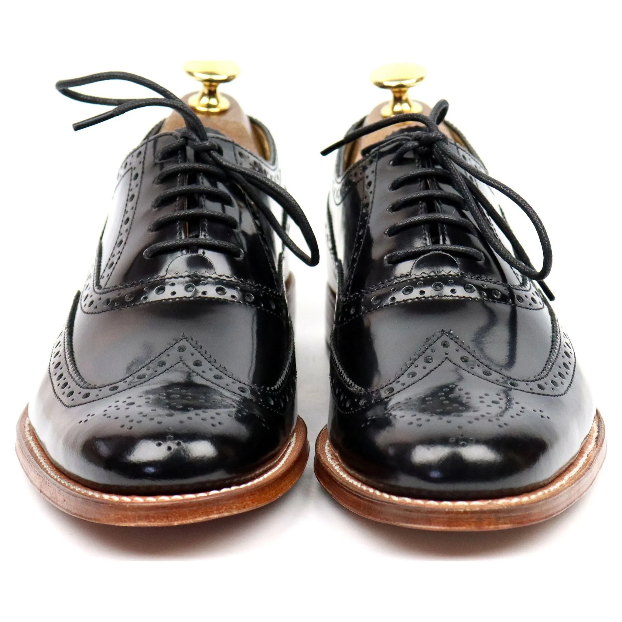 'Dylan' Black Leather Brogues UK 6 F