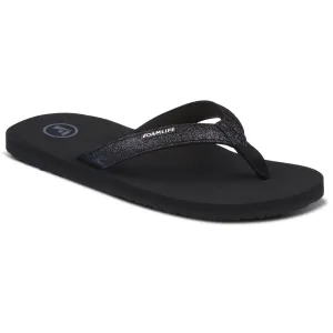 Foamlife Womens Zani Flip Flops - Black