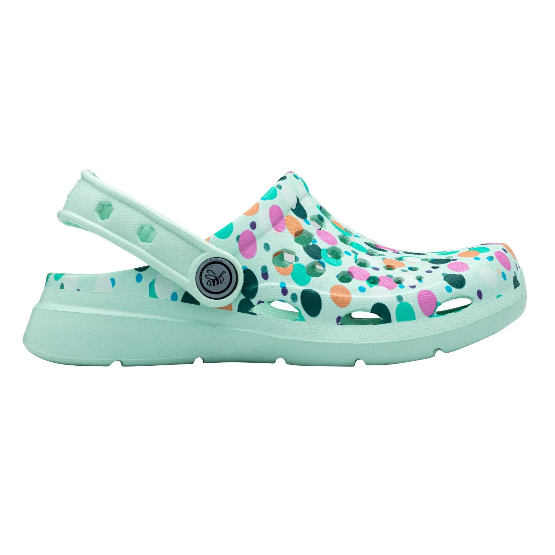 Joybees Kids Active Clog Graphic Polka Dot Mint