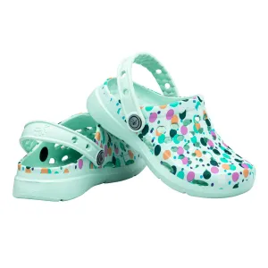 Joybees Kids Active Clog Graphic Polka Dot Mint