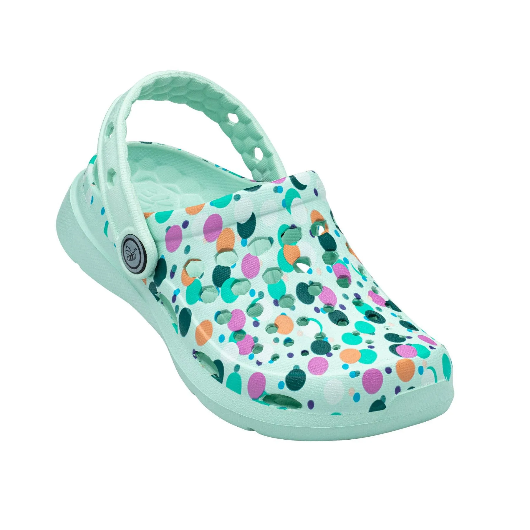 Joybees Kids Active Clog Graphic Polka Dot Mint