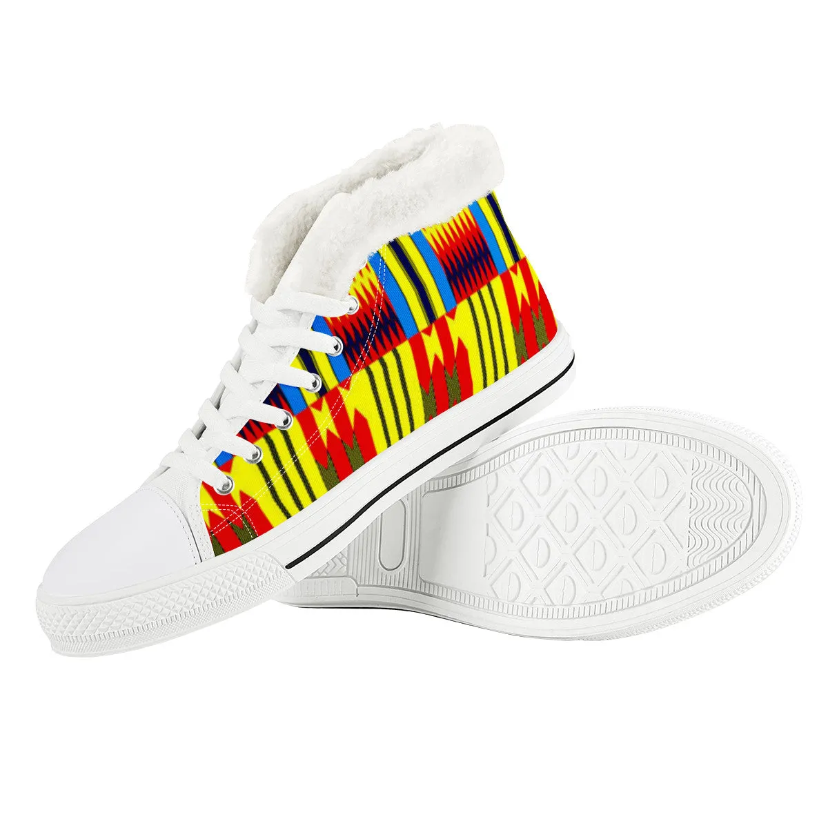 KENTE BLUE Canvas Shoes