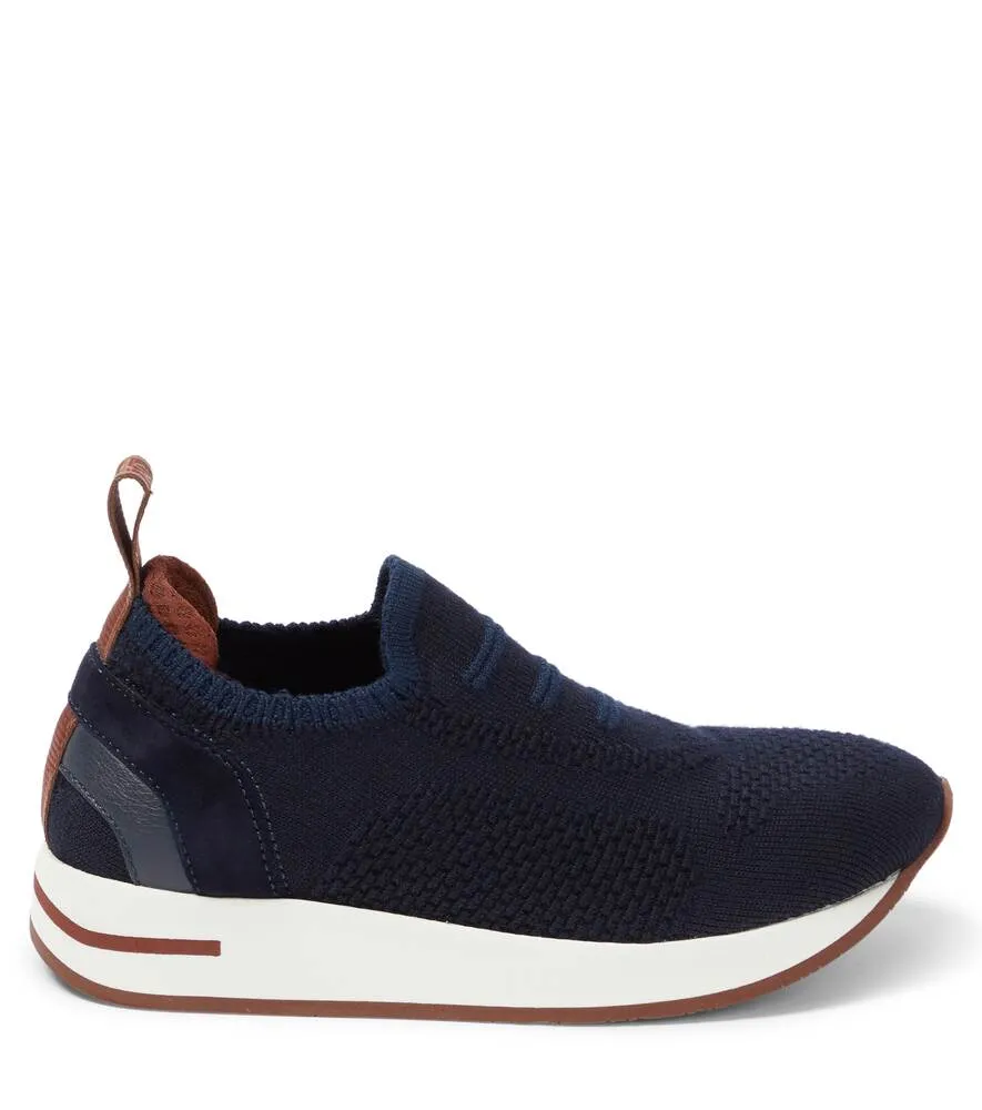 Loro Piana slip-on sneakers, blue