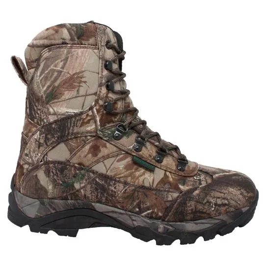 Men's 800G 10" Real Tree Tan Camo Waterproof Hunting Leather Boots