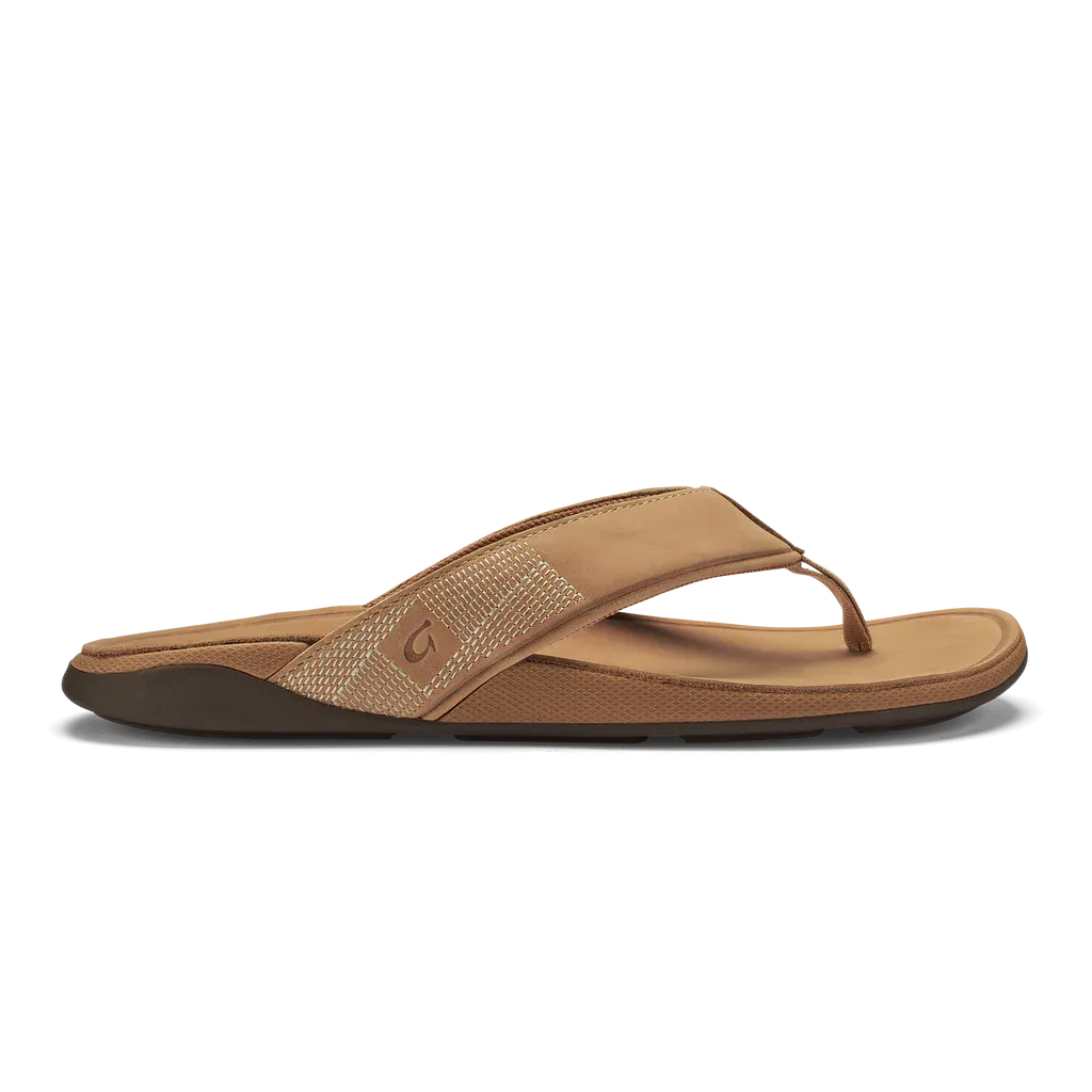 Olukai "Tuahine" Men's Waterproof Leather Sandals