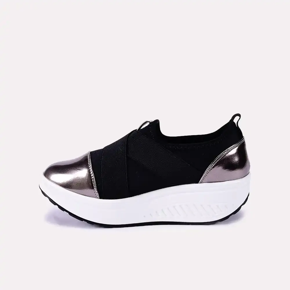 Phoebe Black Slip On Sneakers 0440659