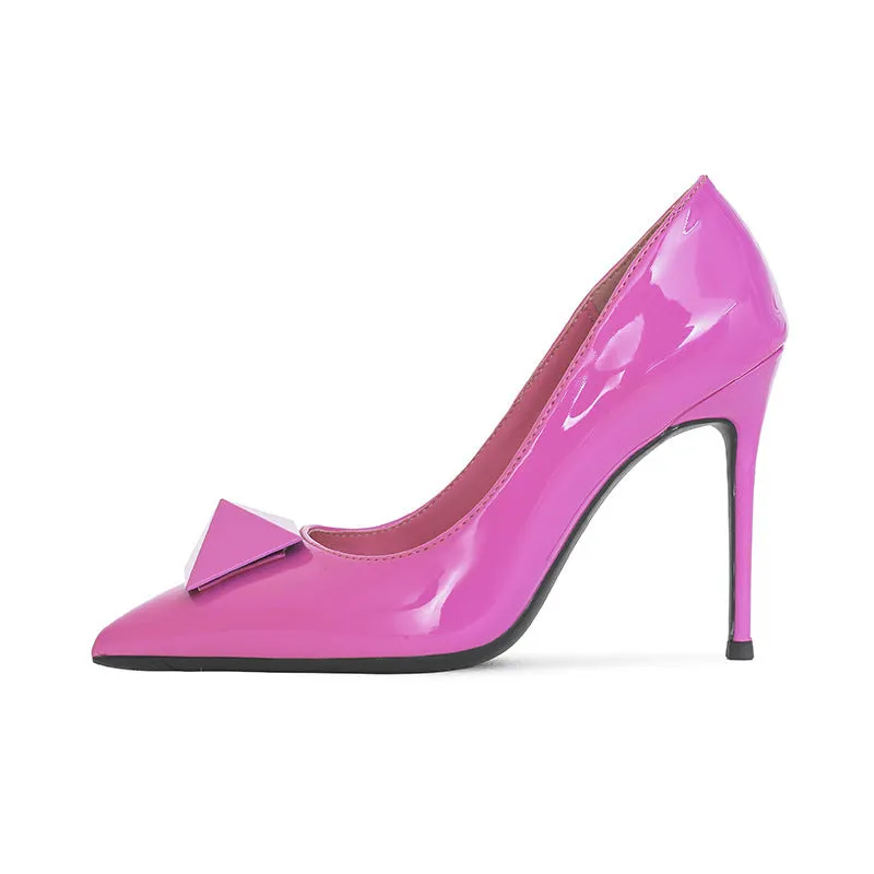 Pink Patent Pointed Toe Stiletto