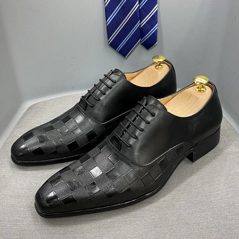 PlaidLuxe Italian Oxford Shoes