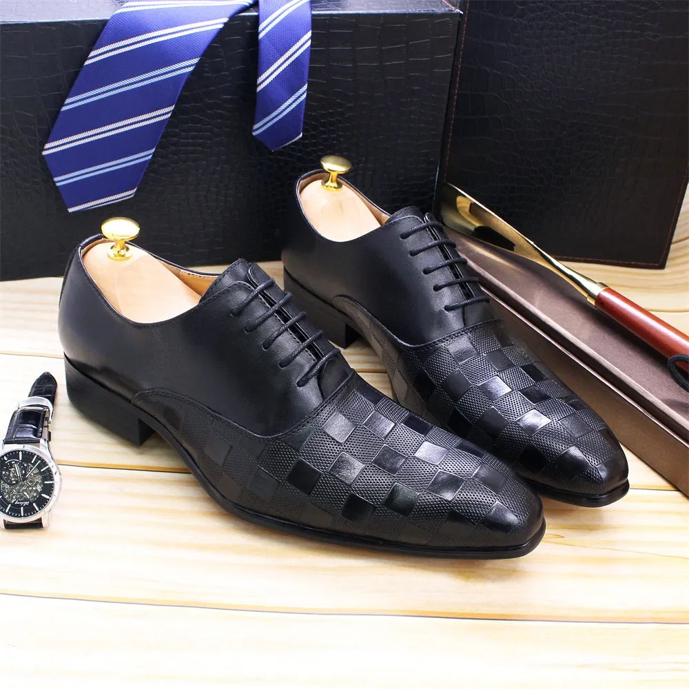 PlaidLuxe Italian Oxford Shoes