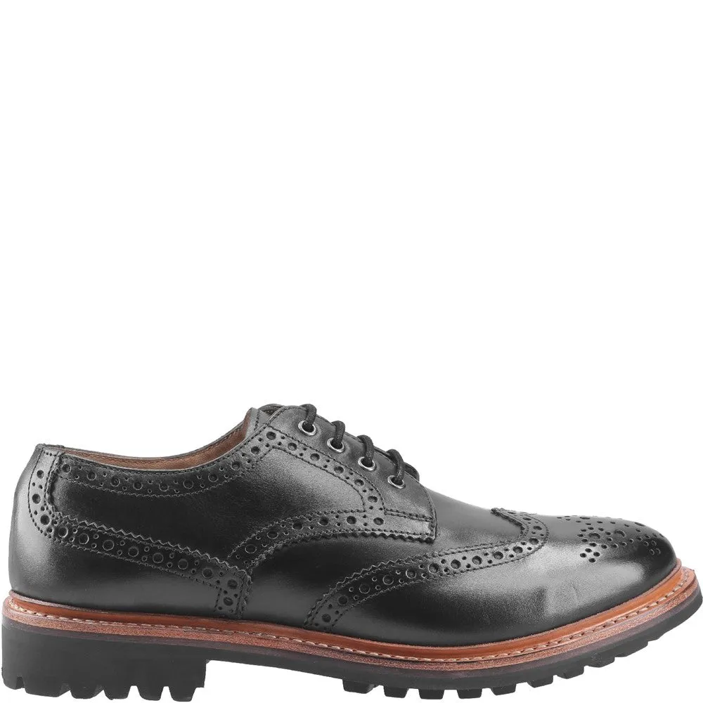 Quenington Commando Goodyear Welt Shoes Black