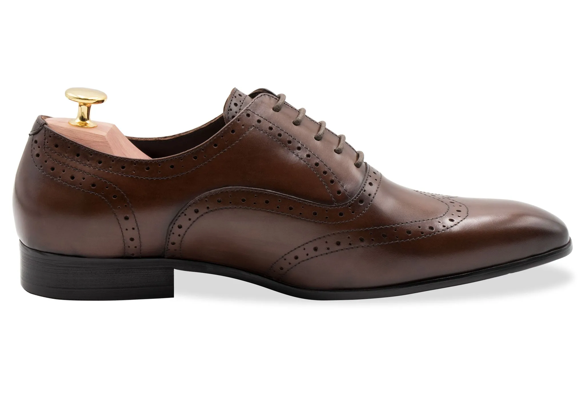 Rosario Wingtip Pecan Oxford