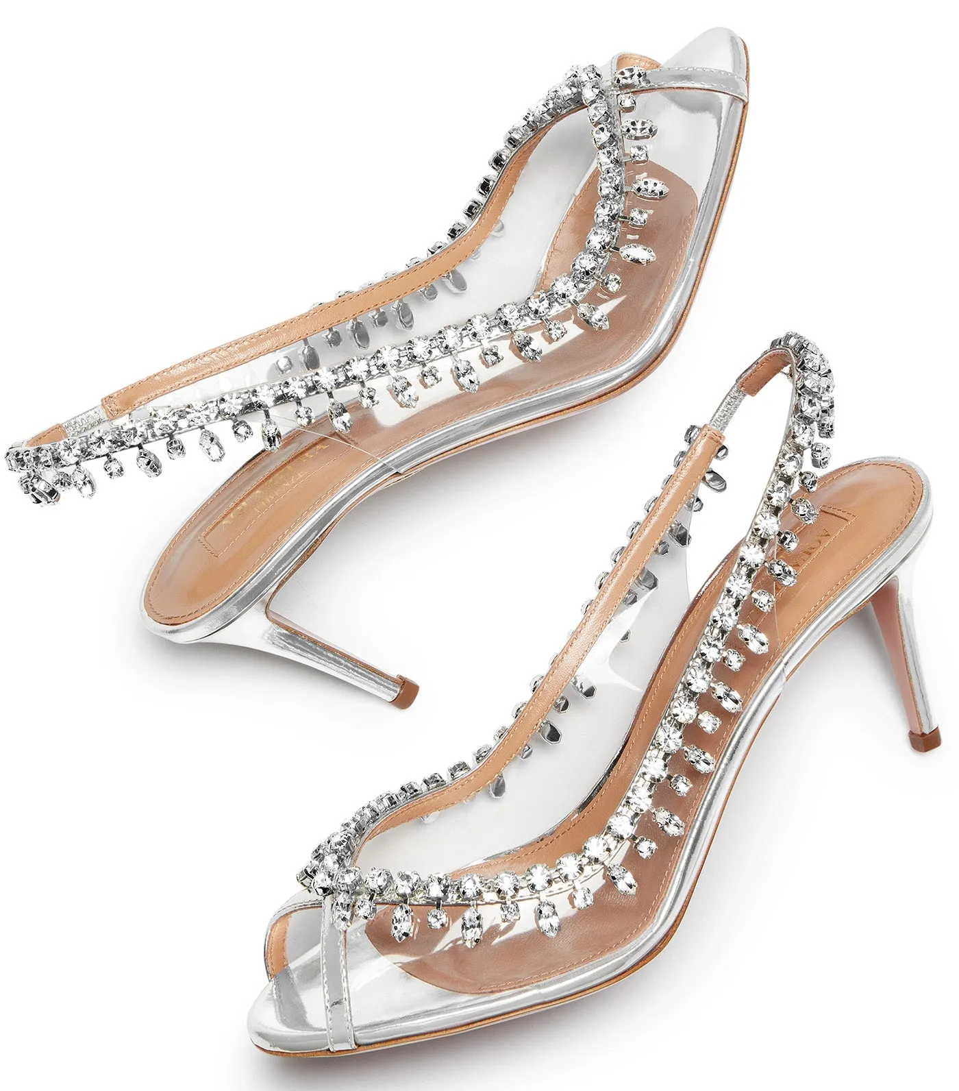 Temptation Crystal Sandal 75 Silver