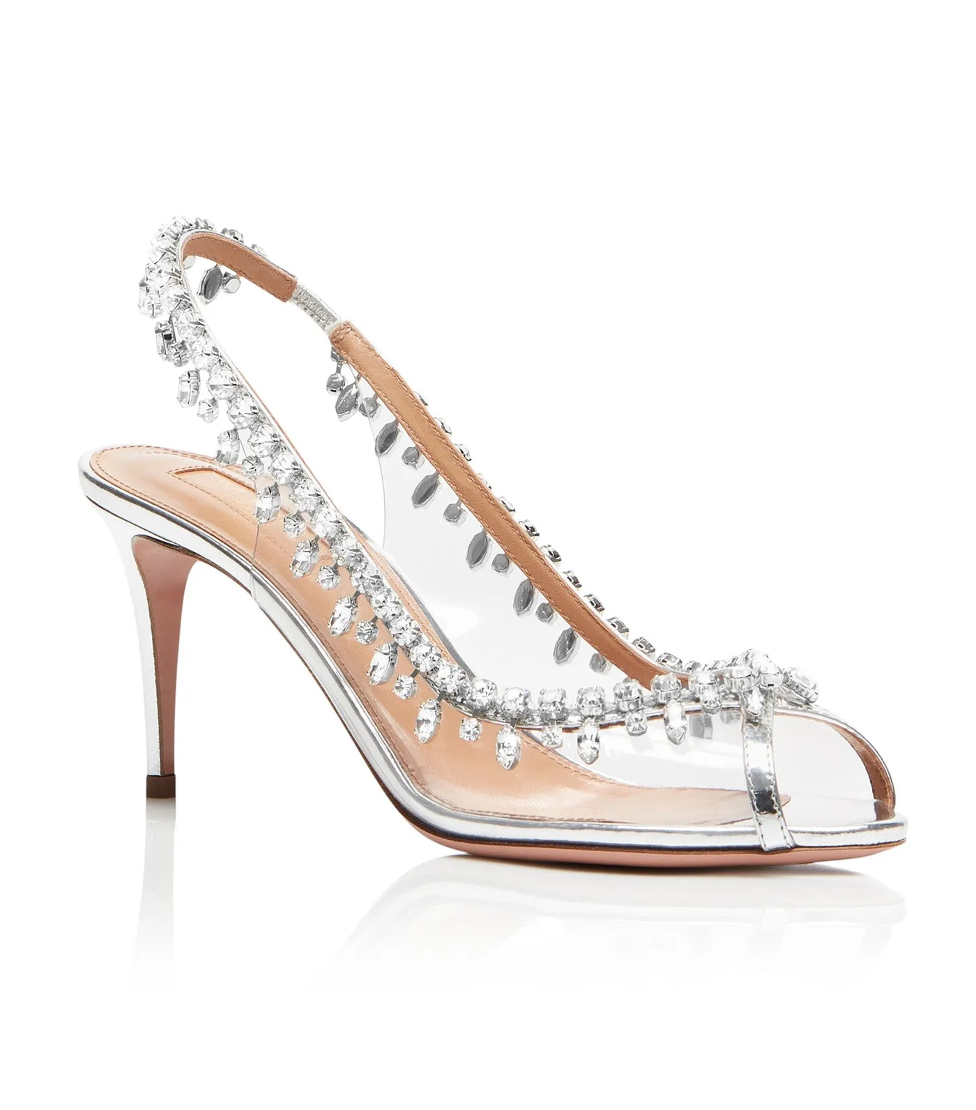 Temptation Crystal Sandal 75 Silver