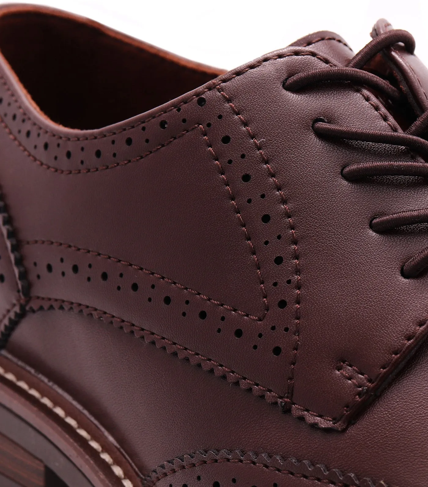 The Flex Brogue Lace Up Coffee